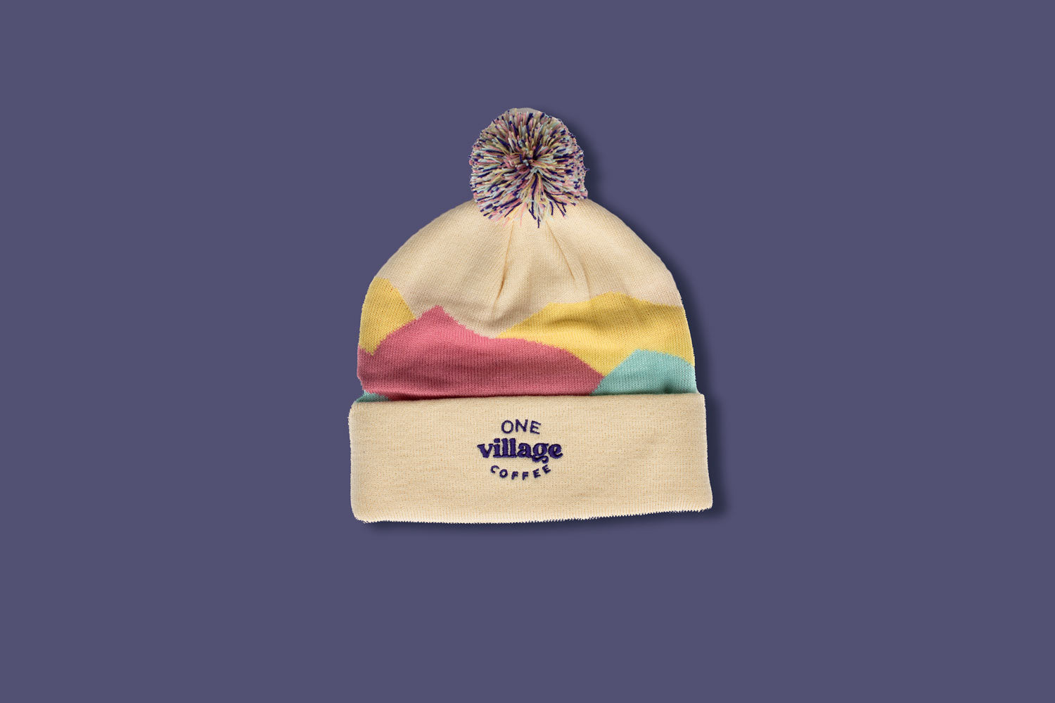 Image of knitted Andes Mountain Beanie.