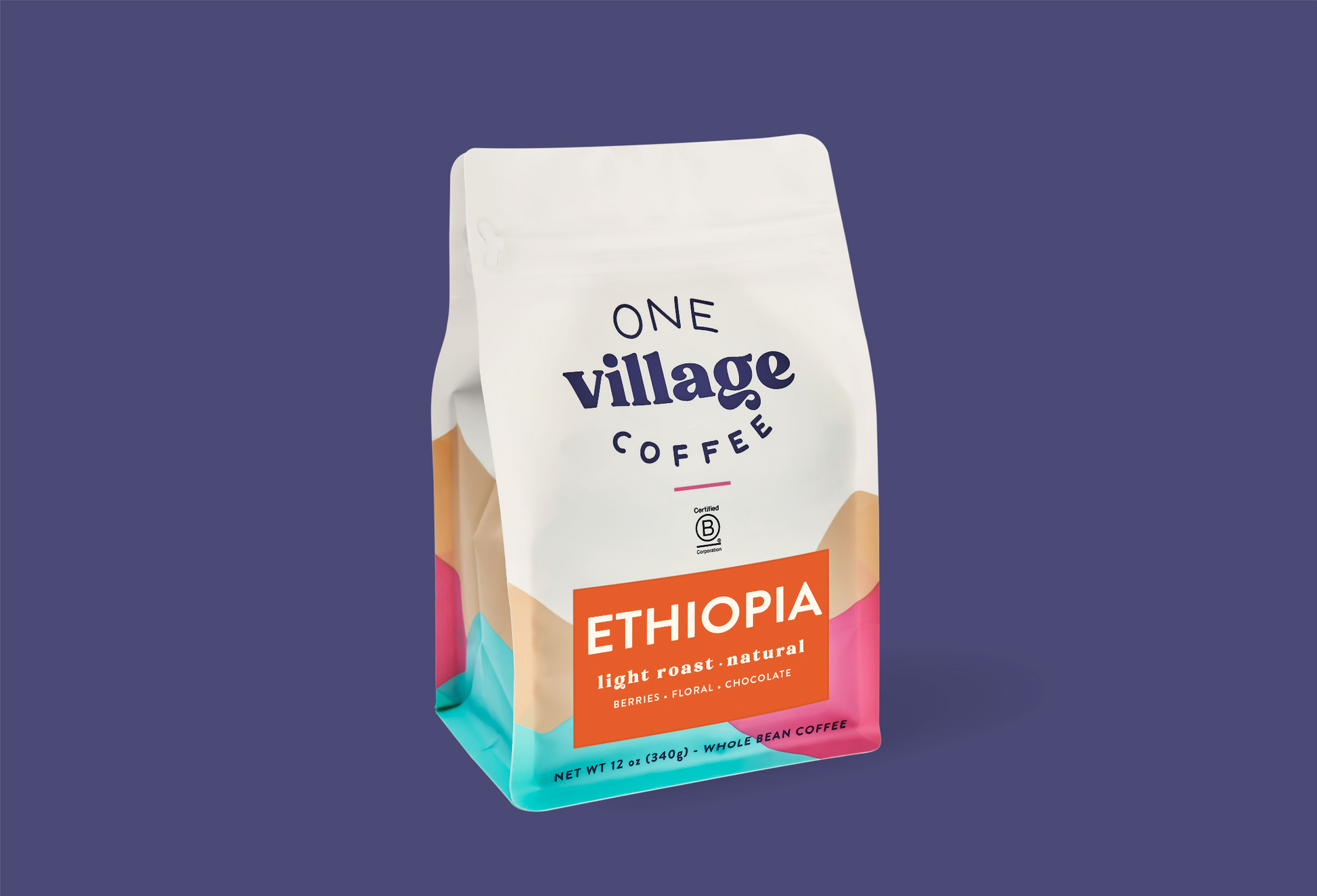 Image of Ethiopia Natural coffee bag.