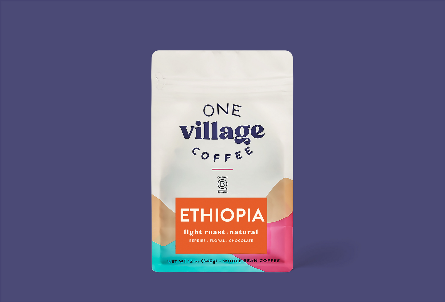 Image of Ethiopia Natural coffee bag.